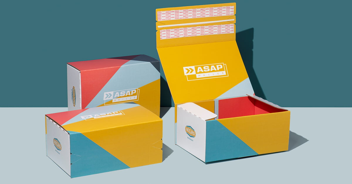 Return-Ready Mailer Box with Tape Strips