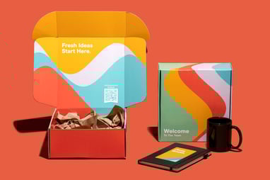 New Hire kit with Mug and Notebook